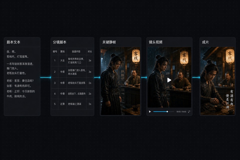 脚本到成片
